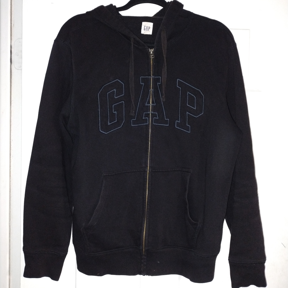 GAP Kids Black Zip-Up Hoodie
